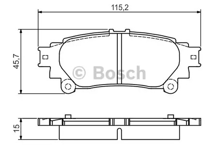 Комплект тормозных колодок дискового тормоза BOSCH 0 986 495 174