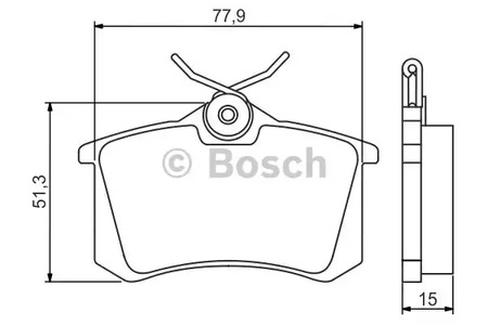 Комплект тормозных колодок дискового тормоза BOSCH 0 986 495 226
