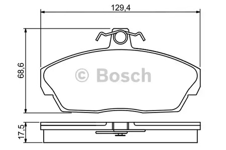 Комплект тормозных колодок дискового тормоза BOSCH 0 986 495 228