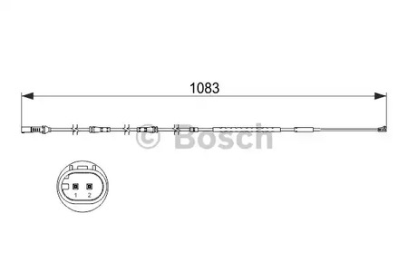 Сигнализатор износ тормозных колодок BOSCH 1 987 473 500