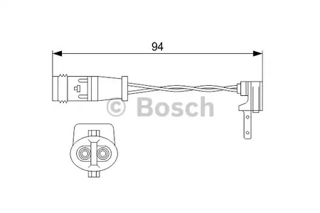 Сигнализатор износ тормозных колодок BOSCH 1 987 474 553