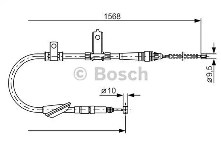Трос стояночного тормоза BOSCH 1 987 477 791