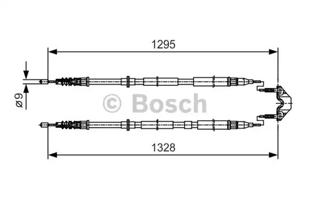 Трос стояночного тормоза BOSCH 1 987 477 908