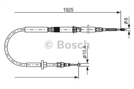 Трос стояночного тормоза BOSCH 1 987 477 959