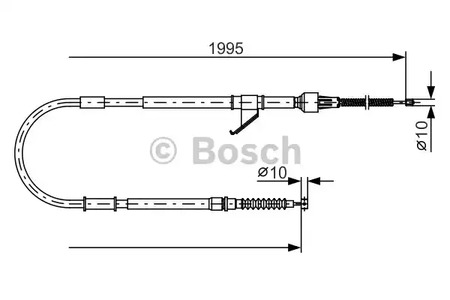 Трос стояночного тормоза BOSCH 1 987 482 069