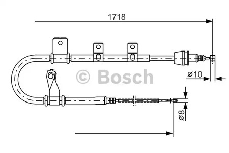 Трос стояночного тормоза BOSCH 1 987 482 075