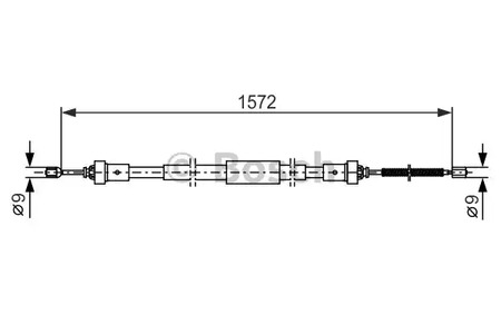 Трос ручника BOSCH 1 987 482 384