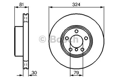 Тормозной диск BOSCH 0 986 479 002