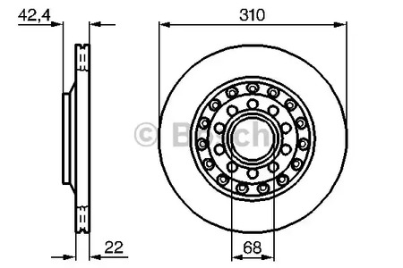 Тормозной диск BOSCH 0 986 479 062