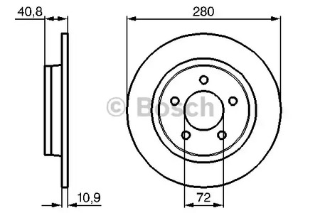 Тормозной диск BOSCH 0 986 479 181