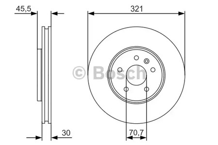 Тормозной диск BOSCH 0 986 479 667