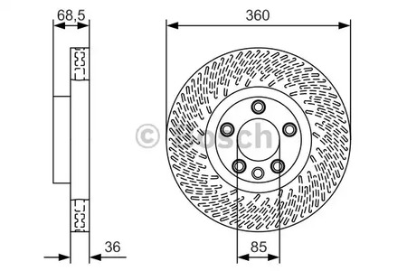 Тормозной диск BOSCH 0 986 479 B12