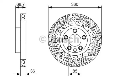 Тормозной диск BOSCH 0 986 479 B13