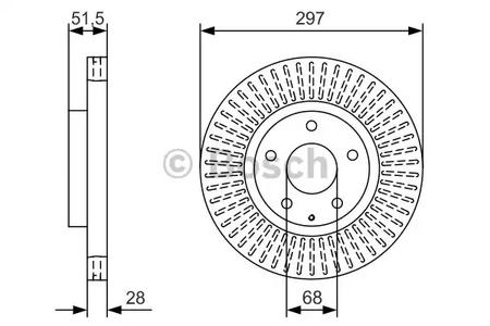 Тормозной диск BOSCH 0 986 479 B15