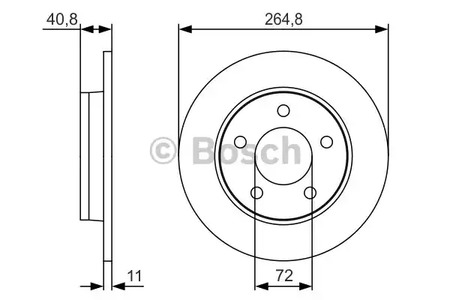 Тормозной диск BOSCH 0 986 479 S50