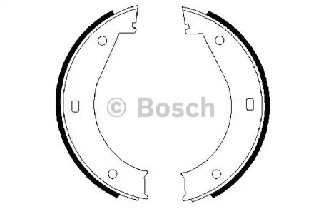 Комплект колодок стояночного тормоза BOSCH 0 986 487 211