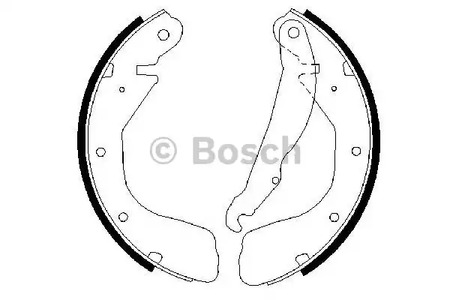 Комплект тормозных колодок BOSCH 0 986 487 263