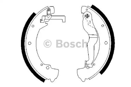 Комплект тормозных колодок BOSCH 0 986 487 312