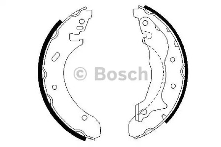 Комплект тормозных колодок BOSCH 0 986 487 330