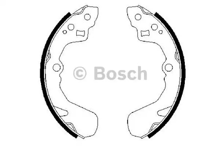 Комплект тормозных колодок BOSCH 0 986 487 436