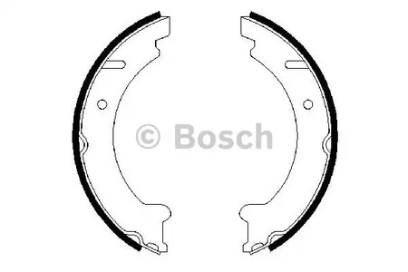 Комплект колодок стояночного тормоза BOSCH 0 986 487 548
