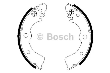 Комплект тормозных колодок BOSCH 0 986 487 578