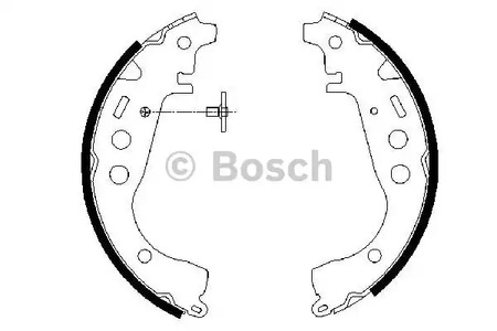 Комплект тормозных колодок BOSCH 0 986 487 589