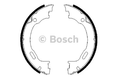 Комплект колодок стояночного тормоза BOSCH 0 986 487 609
