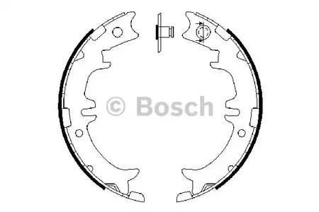 Комплект колодок стояночного тормоза BOSCH 0 986 487 615