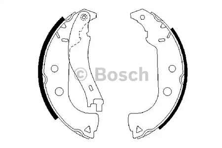 Комплект тормозных колодок BOSCH 0 986 487 629