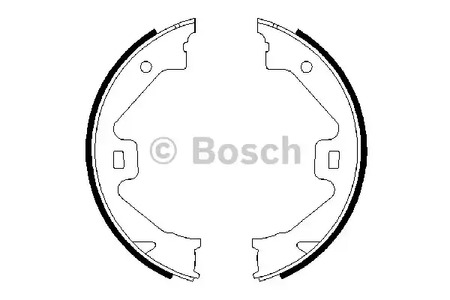 Комплект колодок стояночного тормоза BOSCH 0 986 487 650