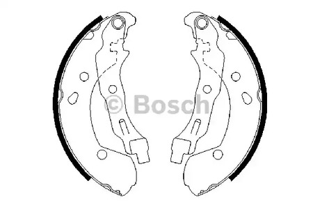 Комплект тормозных колодок BOSCH 0 986 487 668