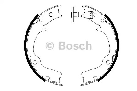 Комплект колодок стояночного тормоза BOSCH 0 986 487 681