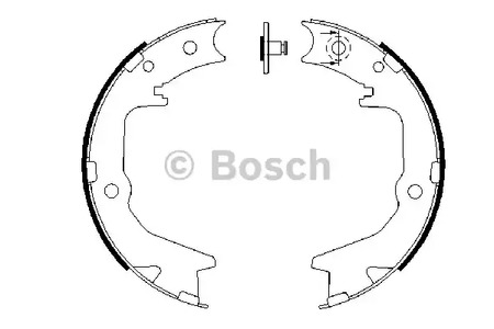 Комплект колодок стояночного тормоза BOSCH 0 986 487 683
