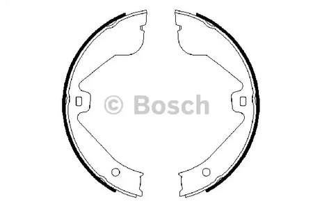 Комплект колодок стояночного тормоза BOSCH 0 986 487 705