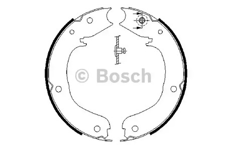 Комплект колодок стояночного тормоза BOSCH 0 986 487 710