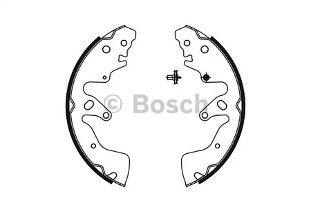 Комплект тормозных колодок BOSCH 0 986 487 756