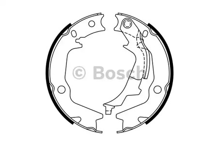 Комплект колодок стояночного тормоза BOSCH 0 986 487 769