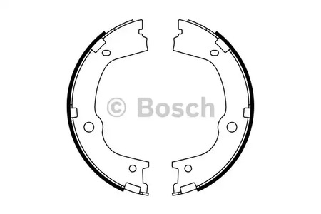 Комплект колодок стояночного тормоза BOSCH 0 986 487 776