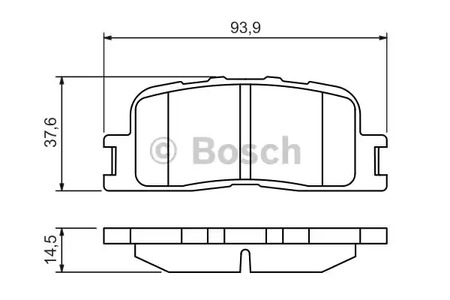 Комплект тормозных колодок дискового тормоза BOSCH 0 986 494 359