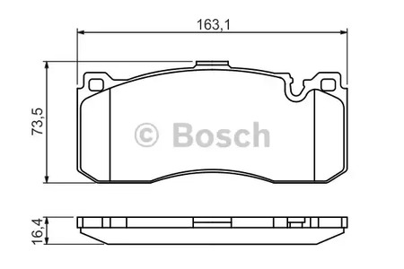 Комплект тормозных колодок дискового тормоза BOSCH 0 986 494 428