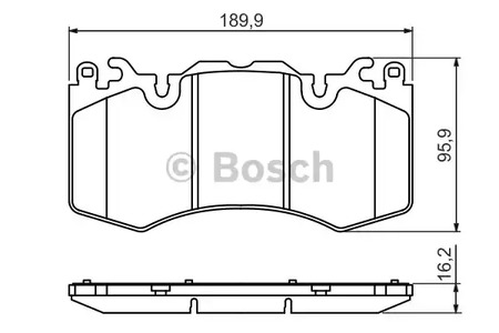 Комплект тормозных колодок дискового тормоза BOSCH 0 986 494 440
