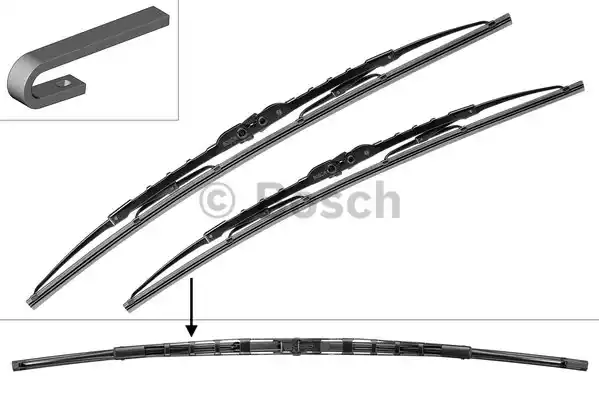 Щетка стеклоочистителя twin BOSCH 3397001682