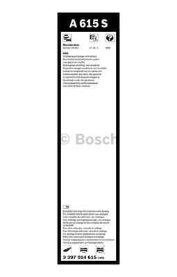 Щетка стеклоочистителя aerotwin BOSCH 3397014615