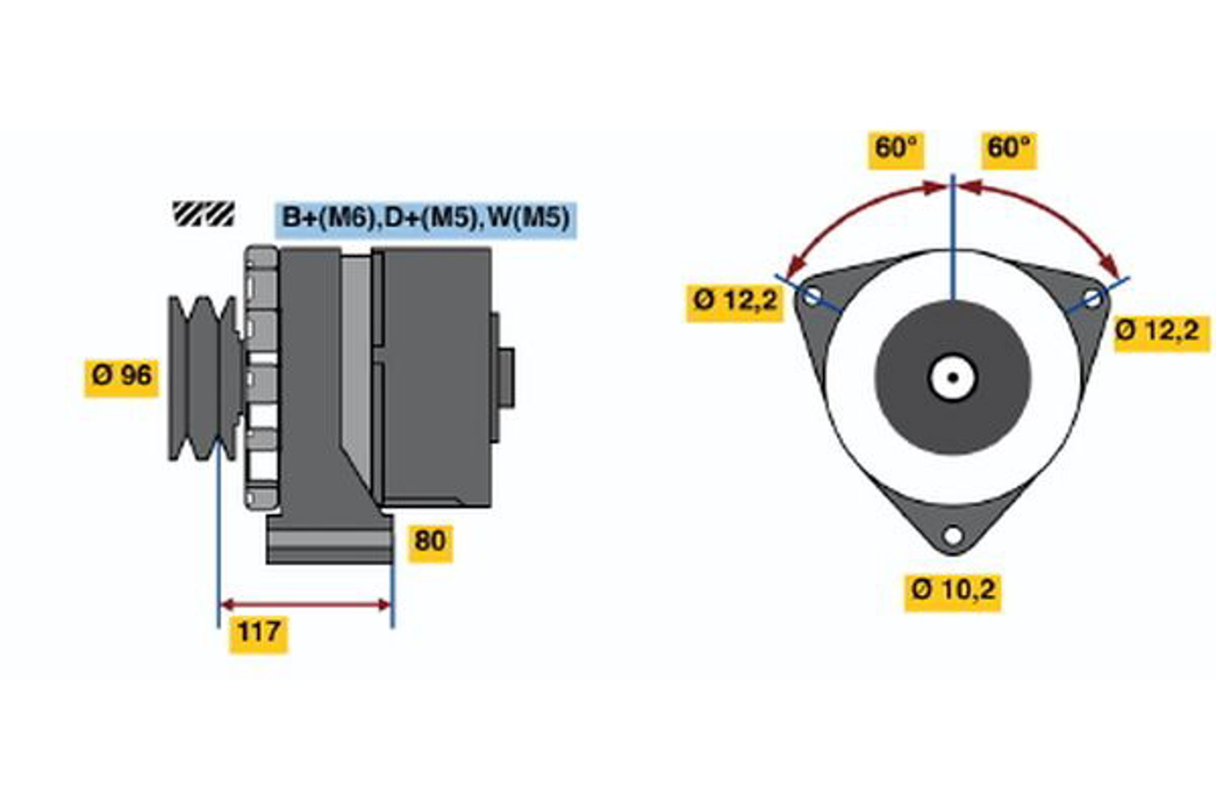 Генератор BOSCH 9120080113