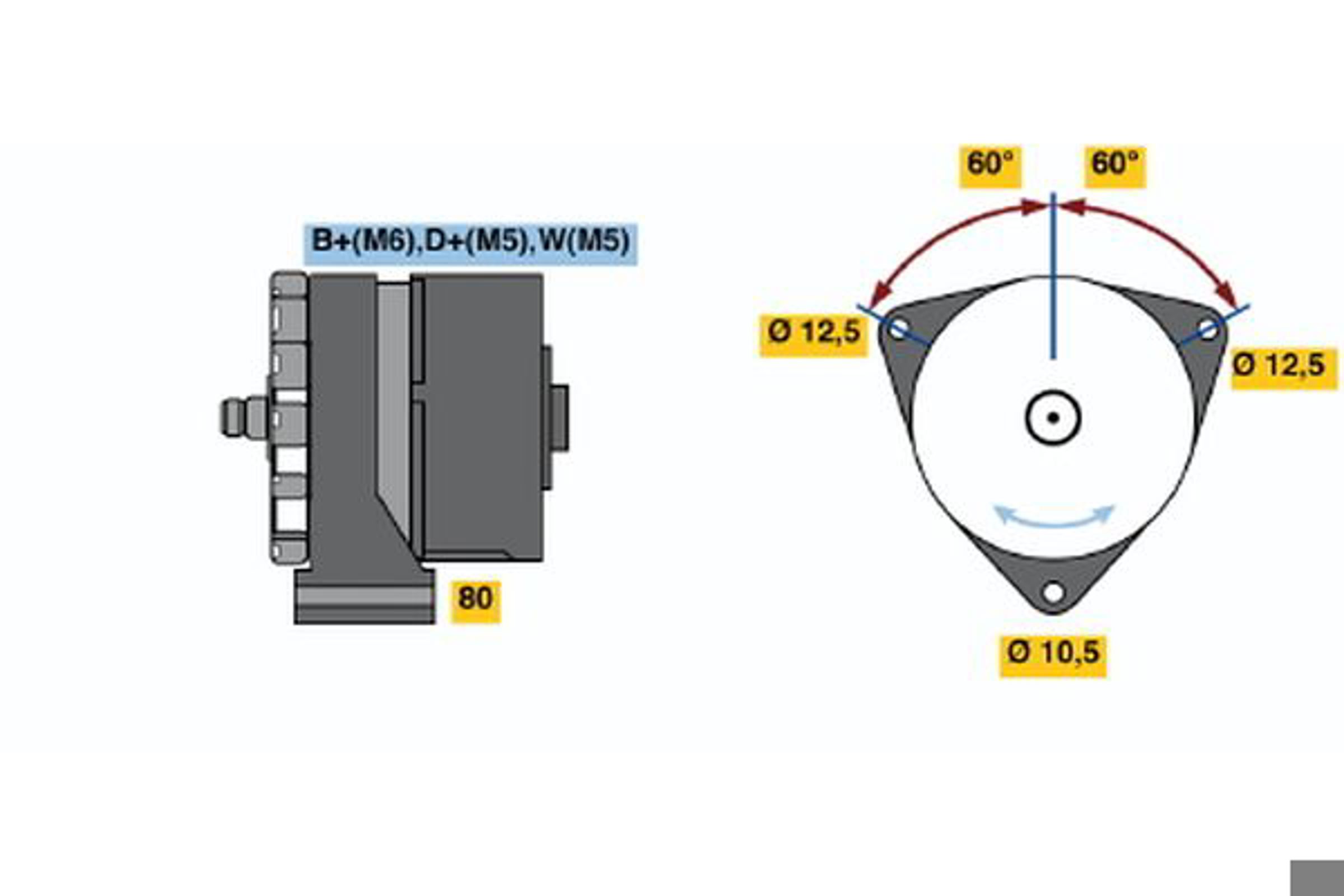 Генератор BOSCH 9120080154
