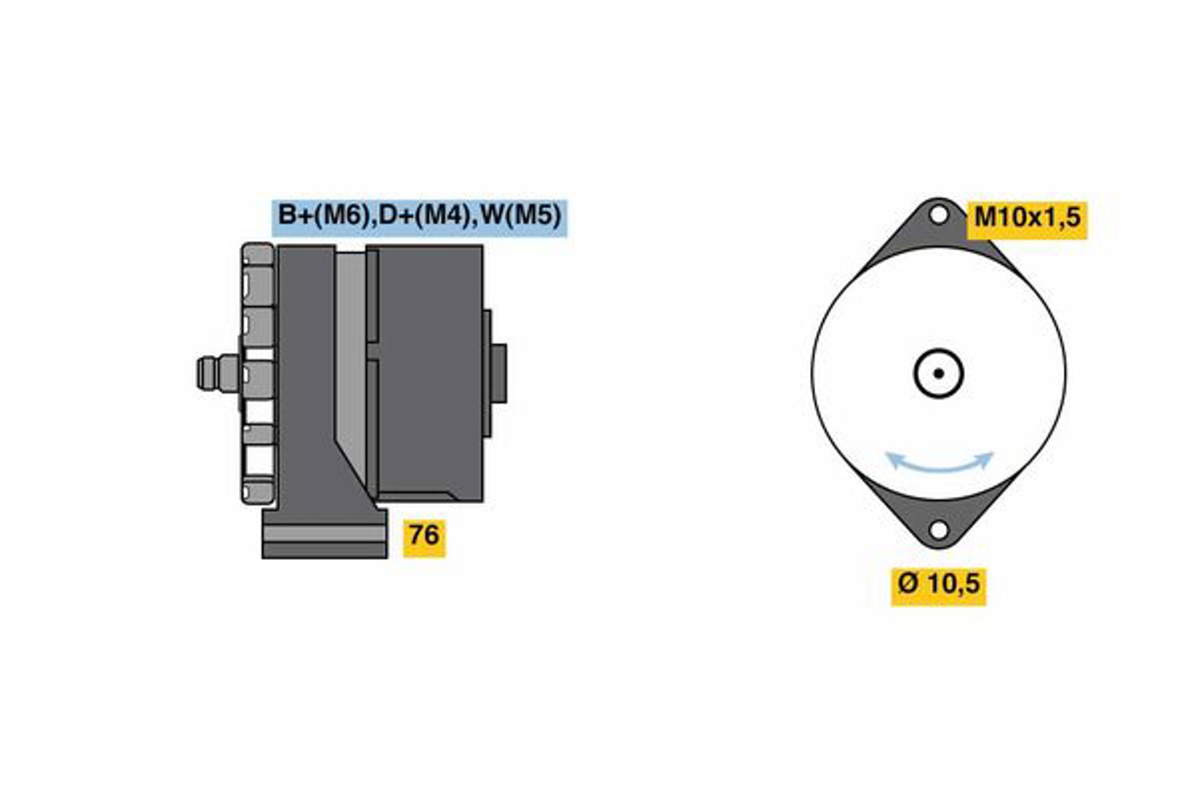 Генератор BOSCH 9120080184