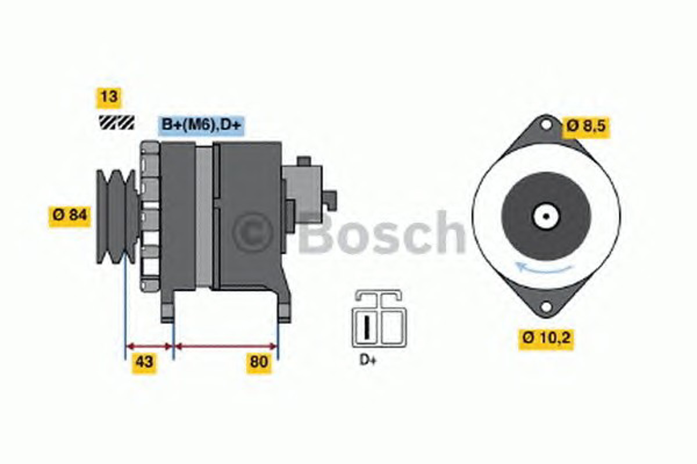 Генератор BOSCH 9120334626