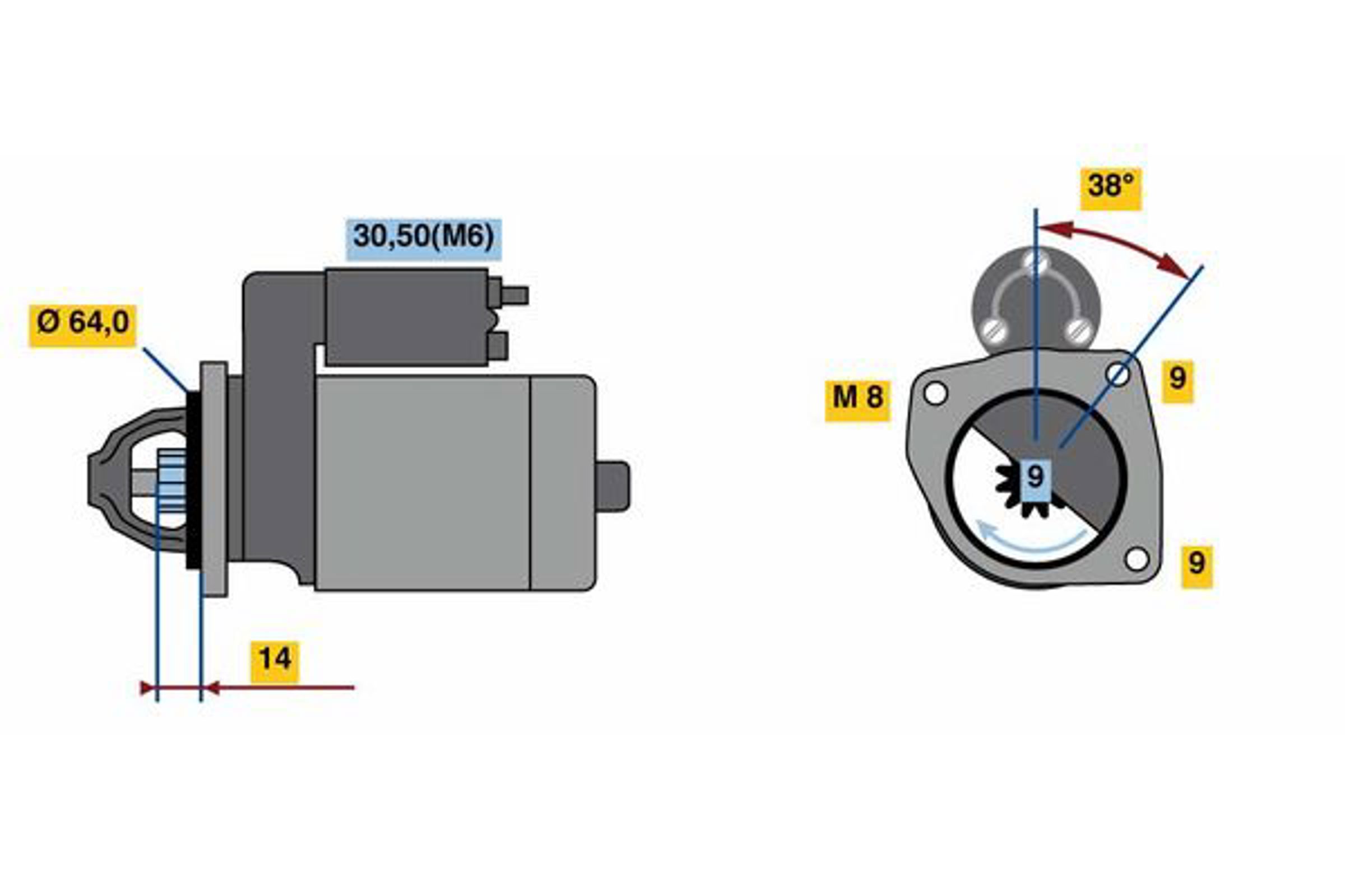 Стартер BOSCH F000AL0319