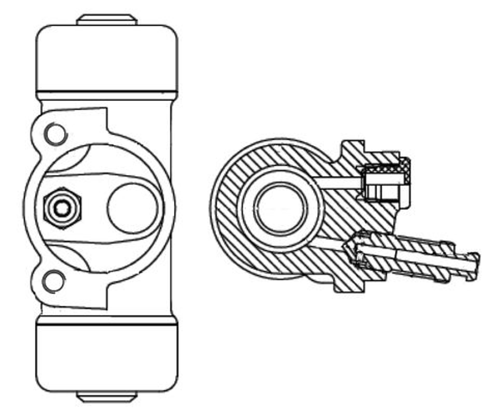 Колесный тормозной цилиндр BOSCH F026002348